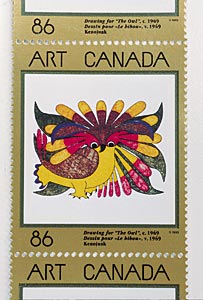 »The Owl« - 3. Briefmarke von 1993 (nach einer Zeichnung von 1969) »The Owl« - 3. Briefmarke von 1993 (nach einer Zeichnung von 1969)
